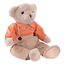 Plyšový medvedík, smotanová/oranžová, 45cm, MADEN BOY TYP1