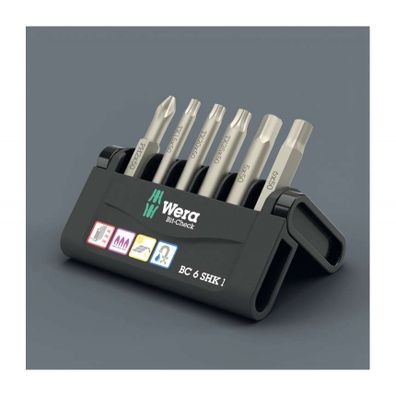 Wera 073631 Skrutkovacie bity 1/4" Bit-Check 6 SHK 1 SB (sada 6 kusov)