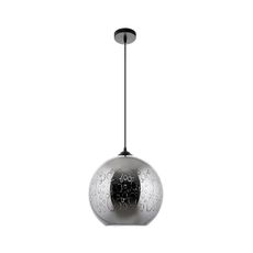 Luster na lanku 1xE27/60W/230V pr. 30 cm čierna