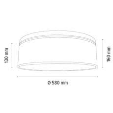 Spot-Light 47915874 - Stropné svietidlo BOHO 3xE27/25W/230V pr. 58 cm dub