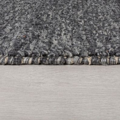 Flair Rugs , Ručne tkaný behúň Minerals Dark Grey, 60x230, šedá, chodba / predsieň