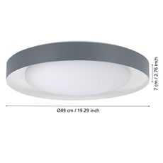 Eglo 99782 - LED Stmievateľné stropné svietidlo LAURITO LED/24W/230V 3000-6500K+DO