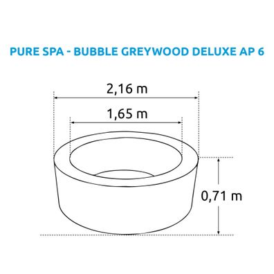 Bazén vírivý nafukovací Pure Spa - Bubble Greywood Deluxe 6 - Intex 28442