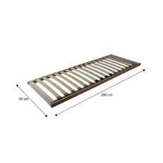 KONDELA Basic Flex Front lamelový rošt 80x200 cm ohýbané brezové drevo