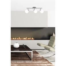 Stropné svietidlo v striebornej farbe so skleneným tienidlom 12x62 cm Ghost - Candellux Lighting