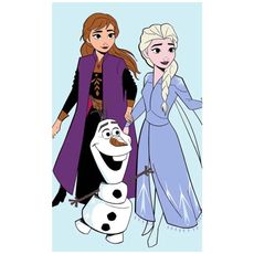 Detský uterák Ľadové kráľovstvo - Frozen - motív Priatelia navždy - 100% bavlna - 30 x 50 cm