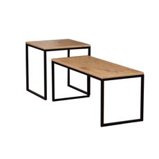 Konferečný stolík NATI - dub artisan/čierna