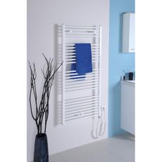 Aqualine - Kúpeľňový elektrický radiátor DIRECT-E 300W/230V 96 cm biela