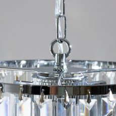 Brilagi - LED Krištáľový luster na reťazi MOZART 4xE14/40W/230V lesklý chróm