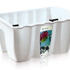 Prosperplast Truhlík na zábradlie CROWL biely 39,3cm