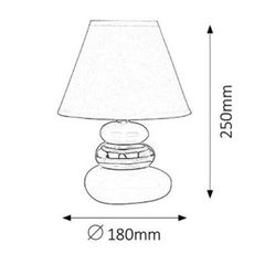 Rabalux 4948 - Stolná lampa SALEM 1xE14/40W/230V