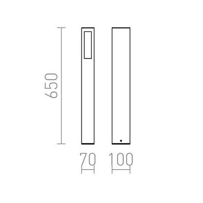 RED - Design Rendl - R10441 - Vonkajšia lampa TREEZA 1xE27/26W/230V IP54