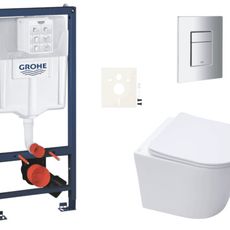 Závesný wc set do ľahkých stien / predstenová montáž Swiss Aqua Technologies Infinitio SIKOGRSIN10SCP00