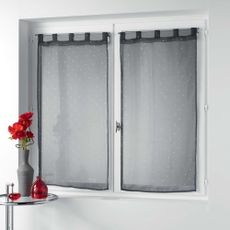 Antracitové voálové záclony v súprave 2 ks 60x90 cm Orion – douceur d'intérieur