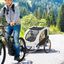 Prívesný vozík za bicykel pre psa 2v1 | čierno - biely