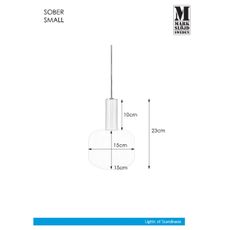 Markslöjd 108122 - Luster na lanku SOBER 1xE14/40W/230V matný chróm