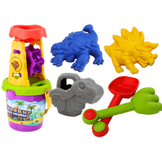 LEAN TOYS Sada do piesku s mlynom – Dinosaurus