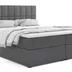 Posteľ Boxspring Carlo, 200x180, sivá (Mono 247)