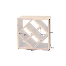 Vinotéka Cubus 40cm Sheehsam 8 fliaš 5ks
