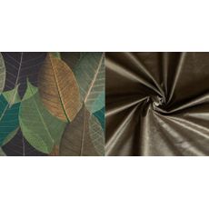 Golden Garden Paletové sedenie GG40 podsedák a vankúš 120cm x 80cm x 15cm slabo hnedá vzor kvety