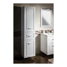 Biela kúpeľňová skrinka 40x184 cm Favolo – Sapho