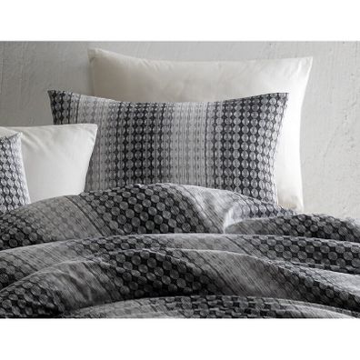 BedTex Bavlnené obliečky Oberon šedá, 220 x 200 cm, 2 ks 70 x 90 cm