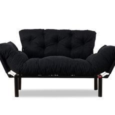 Hanah Home 2-miestna pohovka Nitta 155 cm čierna