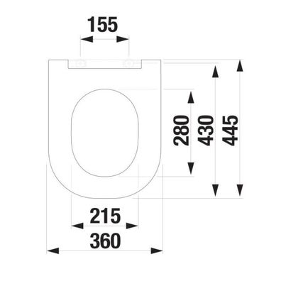 JIKA H8917167160631 - SoftClose WC sedadlo MIO duroplast matná čierna