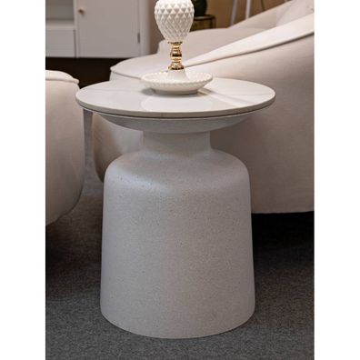 Okrúhly odkladací stolík s keramickou doskou ø 40 cm Fush – Mauro Ferretti