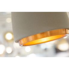 Klausen 111041 - Luster na lanku CONCRETE 1xGU10/5W/230V šedá/medená