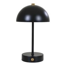 Lesklá čierna LED stolová lampa (výška 25 cm) Holt – House Nordic