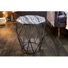 Konferenčný stolík Diamond 50cm mramor čierna šedá