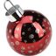 Vianočná LED ozdoba Xmas ball červená, pr. 15 cm