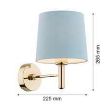 Argon 4347 - Nástenné svietidlo PONTE 1xE27/15W/230V šedá/mosadz