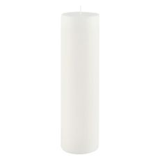 Biela sviečka Ego Dekor Cylinder Pure, doba horenia 75 h