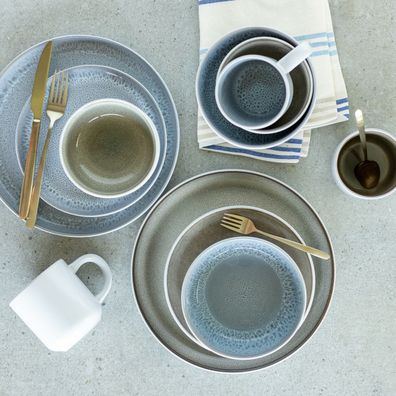 Mäser Súprava dezertných tanierov Lunaria Grey 20 cm, 4 ks
