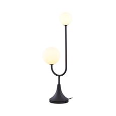 Jupiter 1950 - Stolná lampa SELEN 2xG9/40W/230V čierna