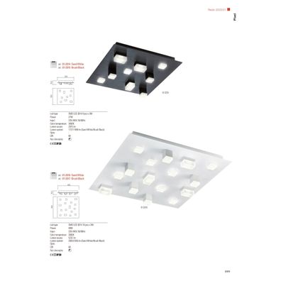 Redo 01-2015 - LED Stropné svietidlo PIXEL LED/27W/230V 3000K čierna
