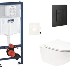 Závesný wc set do ľahkých stien / predstenová montáž Swiss Aqua Technologies Infinitio SIKOGRSIN11EKF0