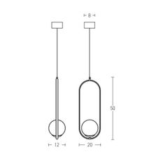Zambelis 18142-BR - Luster na lanku 1xG9/9W/230V