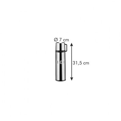 TESCOMA termoska s hrnčekom CONSTANT 1.0 l,nerez , 1 l