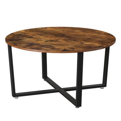 Boxxx KONFERENČNÝ STOLÍK, hnedá, čierna, kov, kompozitné drevo, 88/88/47 cm
