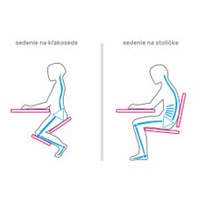 KONDELA Kilian ergonomická kľakačka na kolieskach svetlosivá / čierna