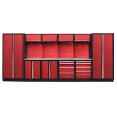 Kvalitný PROFI RED dielenský nábytok - 4535 x 495 x 2000 mm - RTGS1300BB2