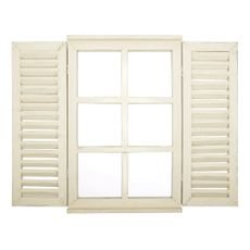 Vonkajšie zrkadlo s dreveným rámom 39x59 cm Window – Esschert Design