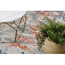 Dywany Łuszczów , Kusový koberec Botanic 65262 flowers grey – na von aj na doma, 117x170, viacfarebná, chodba / predsieň