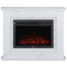 Elektrický krb voľne stojaci Cloe biely mramor 2000W