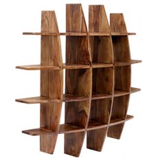 indickynabytok.sk - Polica na stenu Kali 100x100x25 indický masív palisander