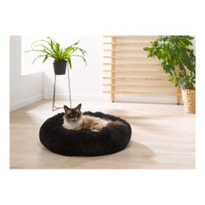 Čierny pelech pre psa ø 55 cm – Love Story