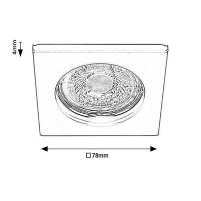 Rabalux 2150 - Podhľadové stropné svietidlo SPOT RELIGHT 1xGU5,3/25W/12V hranatý